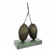 Image 1 : Strawberry and Walking Man Bronze Sculpture