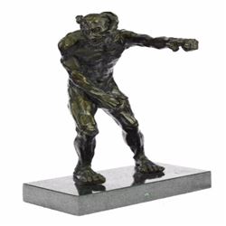 Devil Holding His Phallus Bronze Sculpture