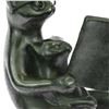 Image 4 : Cat with Baby Telling Stories Bronze Sculpture