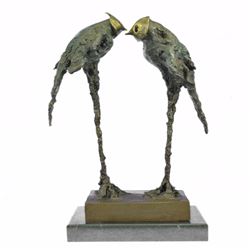 Romantic Parrot Bronze Sculptures