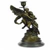 Image 1 : Eros and Psyche Romantic Candle Holder Bronze Sculpture