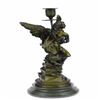 Image 2 : Eros and Psyche Romantic Candle Holder Bronze Sculpture