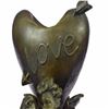 Image 6 : Be My Valentine Candle Holder Bronze Statue