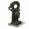 Image 5 : Mythical of A Dragon And Woman Bronze Sculpture