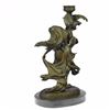 Image 6 : Dragon Lady Candle Holder Bronze Sculpture