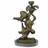 Image 7 : Dragon Lady Candle Holder Bronze Sculpture
