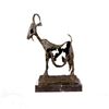 Image 5 : Stunning Farm Animal Goat Bronze Sculpture on Marble Base Statue