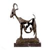 Image 6 : Stunning Farm Animal Goat Bronze Sculpture on Marble Base Statue