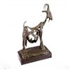 Image 9 : Stunning Farm Animal Goat Bronze Sculpture on Marble Base Statue