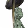 Image 5 : Frog Fishing Bronze Sculpture
