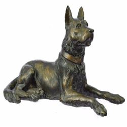 Austria Basenji Terrier Scotty Bronze Sculpture