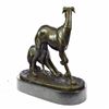 Image 2 : Two Greyhounds Playing Argente And Dore Bronze Statue
