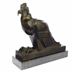 An Egyptian Style Figure of The Horus falcon Bronze Sculpture