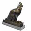 Image 2 : An Egyptian Style Figure of The Horus falcon Bronze Sculpture