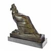 Image 5 : An Egyptian Style Figure of The Horus falcon Bronze Sculpture