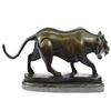 Image 3 : Tiger Bronze Sculpture on Marble Base Figurine