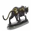 Image 4 : Tiger Bronze Sculpture on Marble Base Figurine