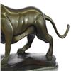 Image 8 : Tiger Bronze Sculpture on Marble Base Figurine