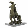 Image 2 : Meerkat and Baby Genuine Bronze Sculpture