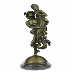 Pandora Box and Flying Mercury Bronze Sculpture