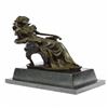 Image 1 : Lady Seating on Chair Bronze Sculpture on Marble Base Figurine