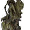 Image 6 : Lady Seating on Chair Bronze Sculpture on Marble Base Figurine