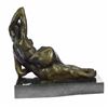 Image 3 : Nude Female Bronze Sculpture on Marble Base Statue