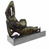 Image 4 : Nude Female Bronze Sculpture on Marble Base Statue
