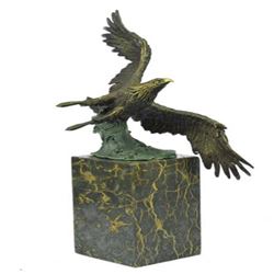 American Bald Eagle Bronze Statue