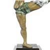 Image 8 : Gymnast Woman Bronze Statue on Marble Base