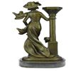 Image 3 : Victorian Candlestick Bronze Sculpture