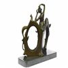 Image 4 : Lady Figural Picture Frame Maiden Bronze Sculpture