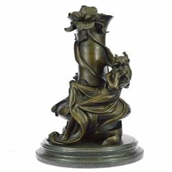 Sexy Goddess Vase Bronze Sculpture