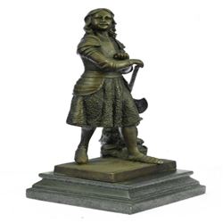 Roman Warrior Woman Bronze Sculpture