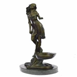 Young Maiden Bronze Sculpture