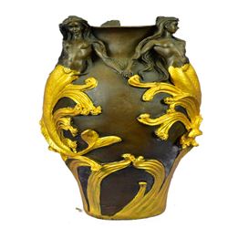 Vase Planter Bronze Statue