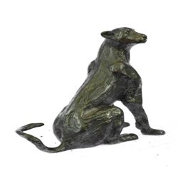 Cougar Panther Jaguar Cat Bronze Statue