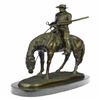 Image 1 : Horse Rodeo Rider Western Cowboy Bronze Sculpture