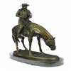 Image 2 : Horse Rodeo Rider Western Cowboy Bronze Sculpture