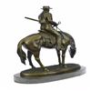 Image 4 : Horse Rodeo Rider Western Cowboy Bronze Sculpture
