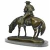 Image 5 : Horse Rodeo Rider Western Cowboy Bronze Sculpture
