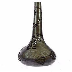 Genie in the Bottle Vase Bronze Sculpture