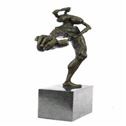 Nude Naked Girl Bronze Sculpture