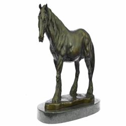Pony Horse Classic Farm Bronze Sculpture