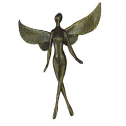 Brown Patina Bronze Sculpture