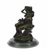 Image 1 : Sexy Lady Bronze Sculpture on Marble Base Statue
