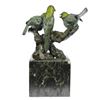 Image 7 : Bird of Paradise Bronze Sculpture on Marble Base Figurine