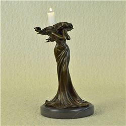 Happy Lady Golfer Bronze Sculpture