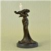 Image 1 : Happy Lady Golfer Bronze Sculpture