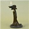 Image 4 : Happy Lady Golfer Bronze Sculpture
